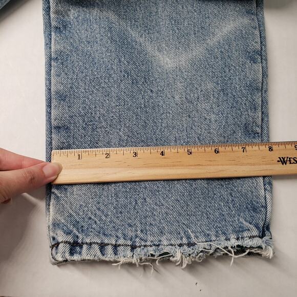 Vintage LL Bean Double L Jeans Mens 31 Blue Denim Natural Fit Flannel Lined - Picture 10 of 16